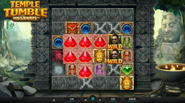 Temple Tumble ゲームプレイ スクリーンショット 3。